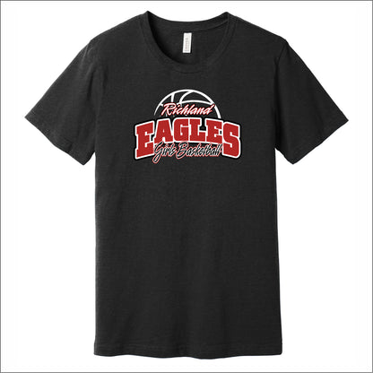 Richland Girls Basketball Heathered Soft Jersey T-shirt
