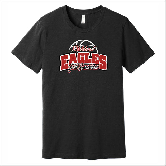Richland Girls Basketball Heathered Soft Jersey T-shirt