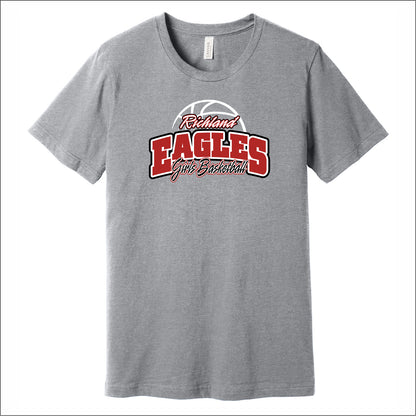Richland Girls Basketball Heathered Soft Jersey T-shirt