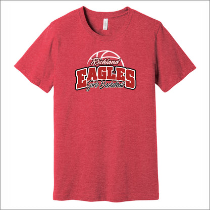 Richland Girls Basketball Heathered Soft Jersey T-shirt