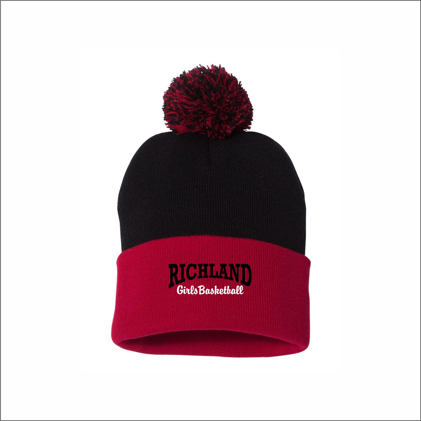 Richland Girls Basketball Knit Cuffed Beanie