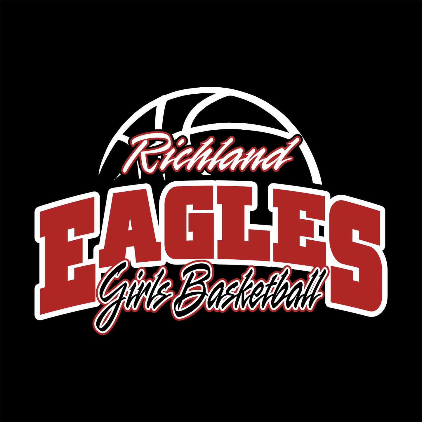Richland Girls Basketball Hooded Sweatshirt