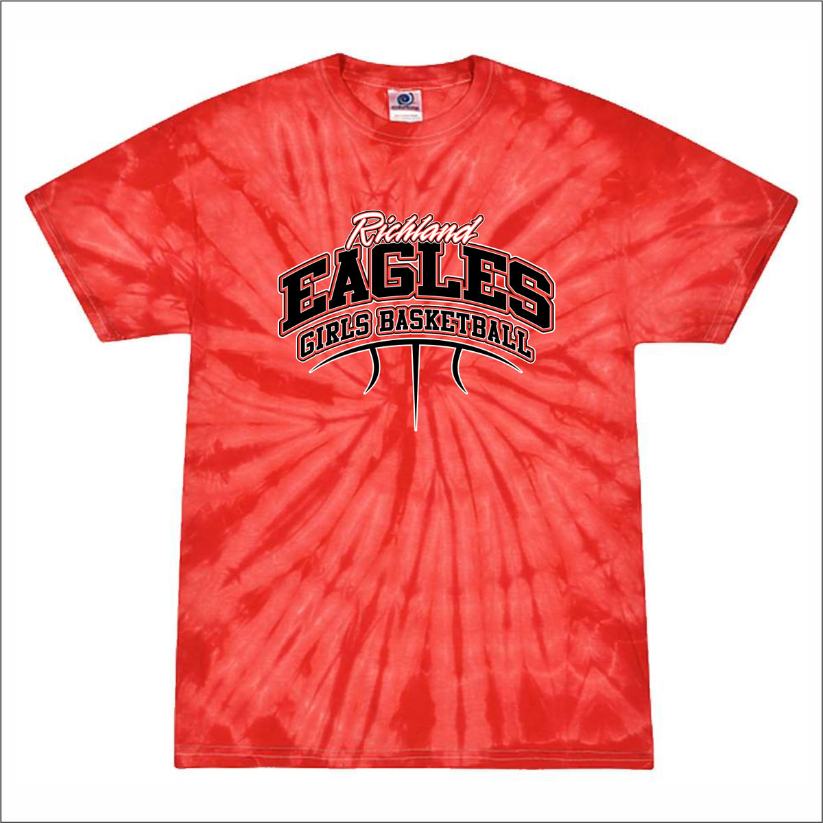 Richland Girls Basketball Tie-Dye T-shirt