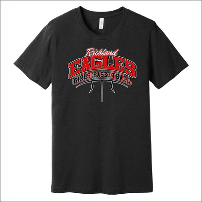 Richland Girls Basketball Heathered Soft Jersey T-shirt