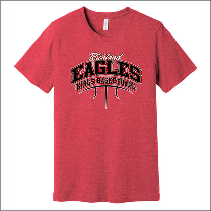 Richland Girls Basketball Heathered Soft Jersey T-shirt