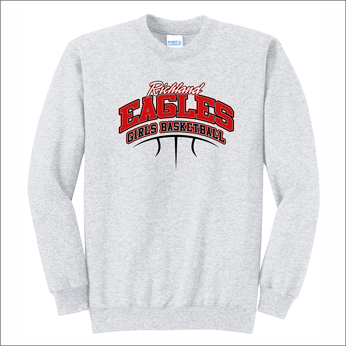Richland Girls Basketball Crewneck Sweatshirt