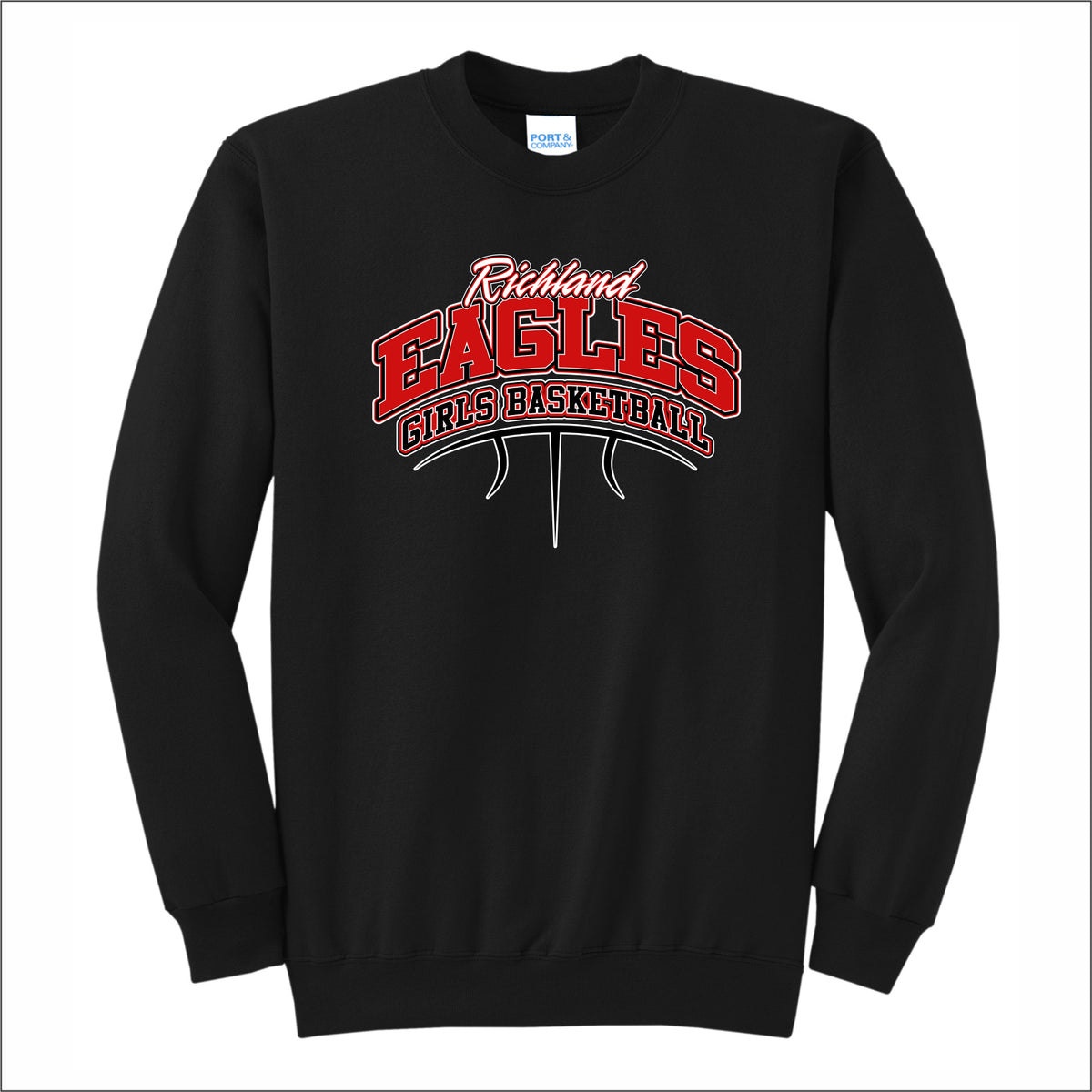 Richland Girls Basketball Crewneck Sweatshirt