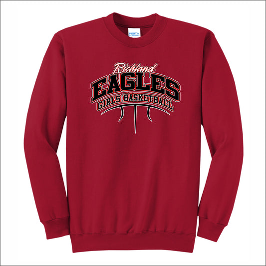 Richland Girls Basketball Crewneck Sweatshirt