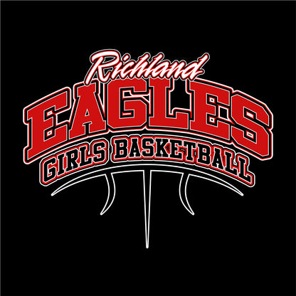 Richland Girls Basketball Heathered Soft Jersey T-shirt
