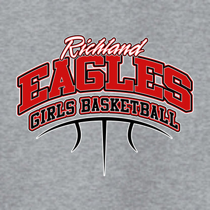 Richland Girls Basketball Heathered Soft Jersey T-shirt
