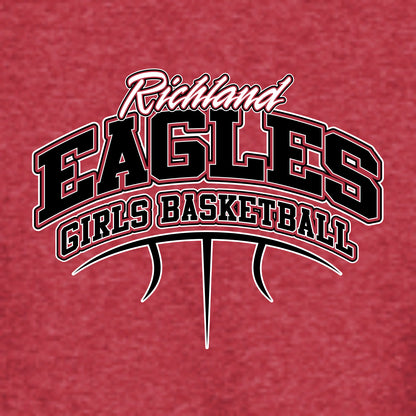 Richland Girls Basketball Heathered Soft Jersey T-shirt