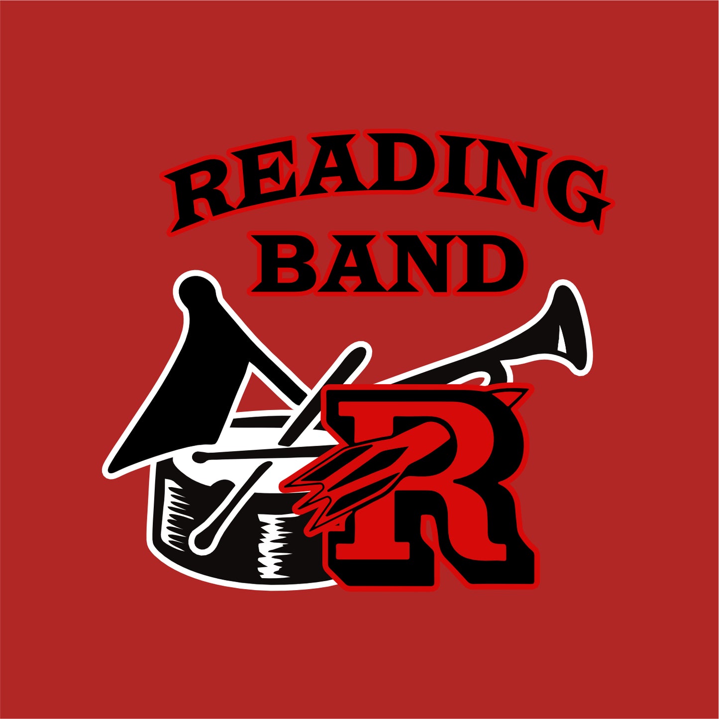 RMHS Band Rugby-Striped Knit Scarf