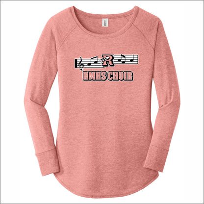 RMHS Choir Ladies Tri-Blend Long Sleeve Tunic Tee