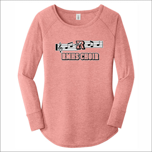 RMHS Choir Ladies Tri-Blend Long Sleeve Tunic Tee