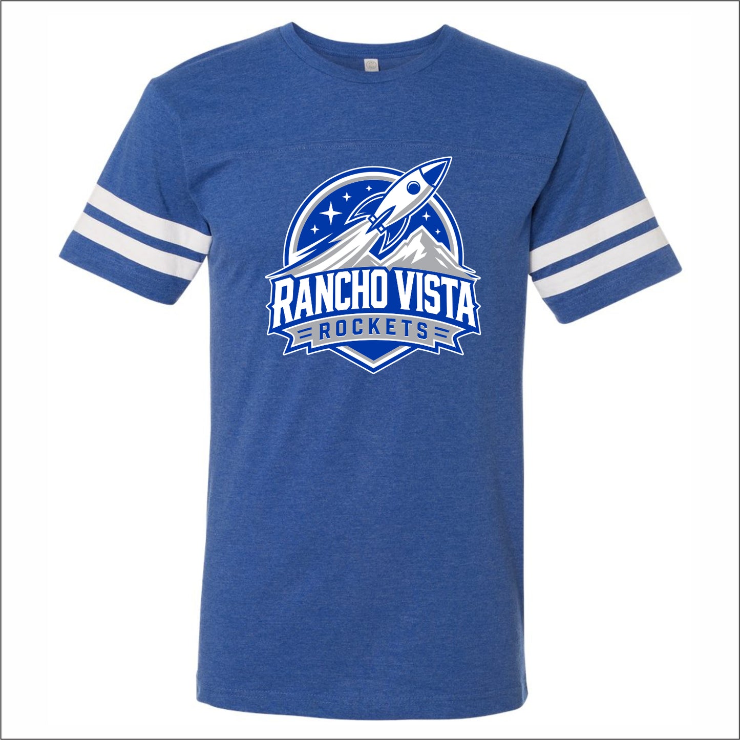 Rancho Vista Elem Vintage Football T-shirt - Des. A