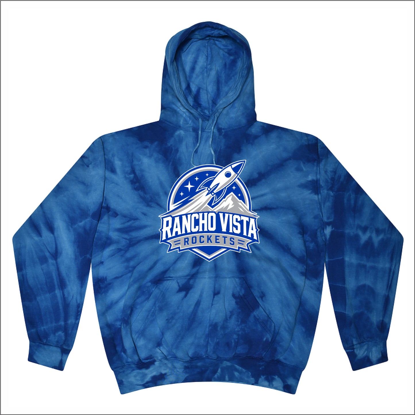 Rancho Vista Elem Tie-Dye Hooded Sweatshirt - Des. A