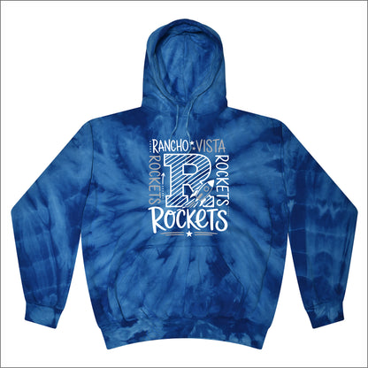Rancho Vista Elem Tie-Dye Hooded Sweatshirt - Des. B