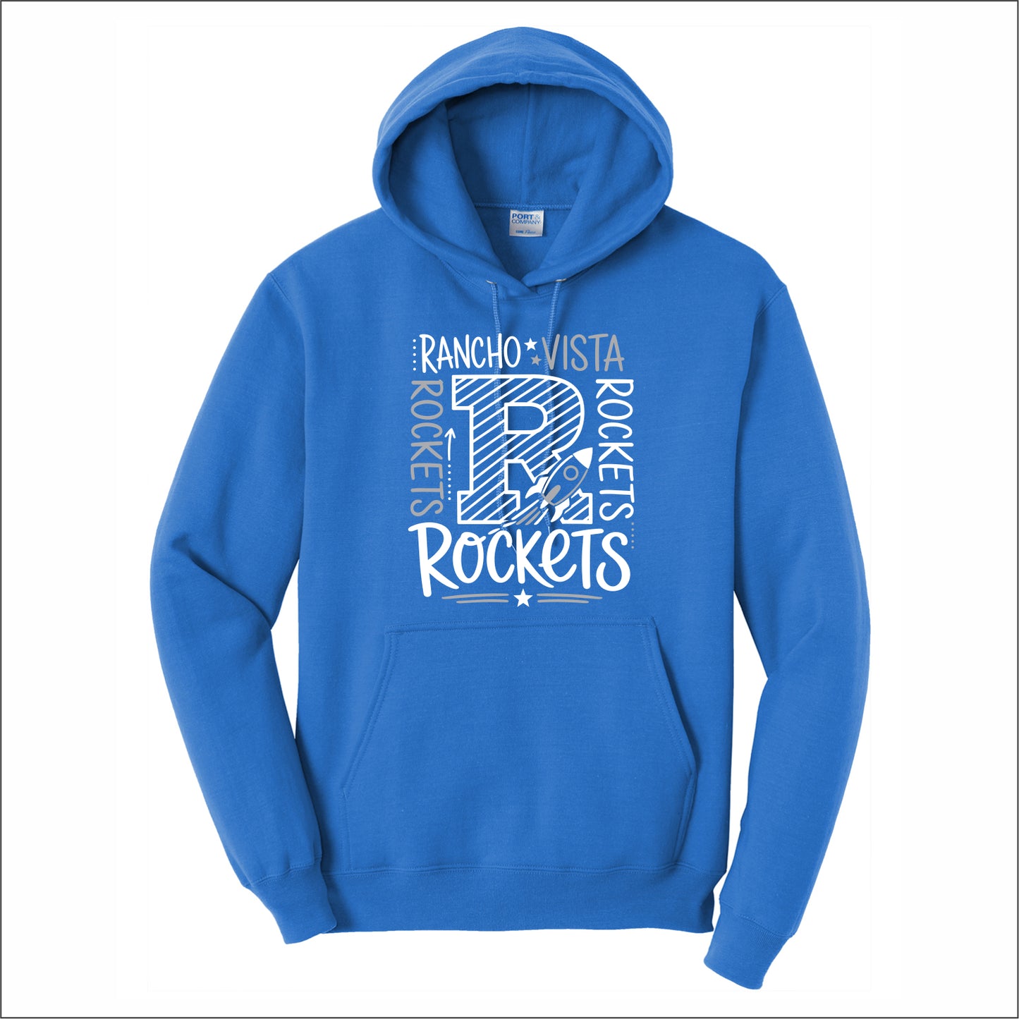 Rancho Vista Elem Hooded Sweatshirt - Des. B