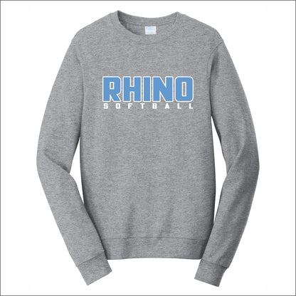 Rhino Softball Fan Favorite 80/20 Crewneck Sweatshirt