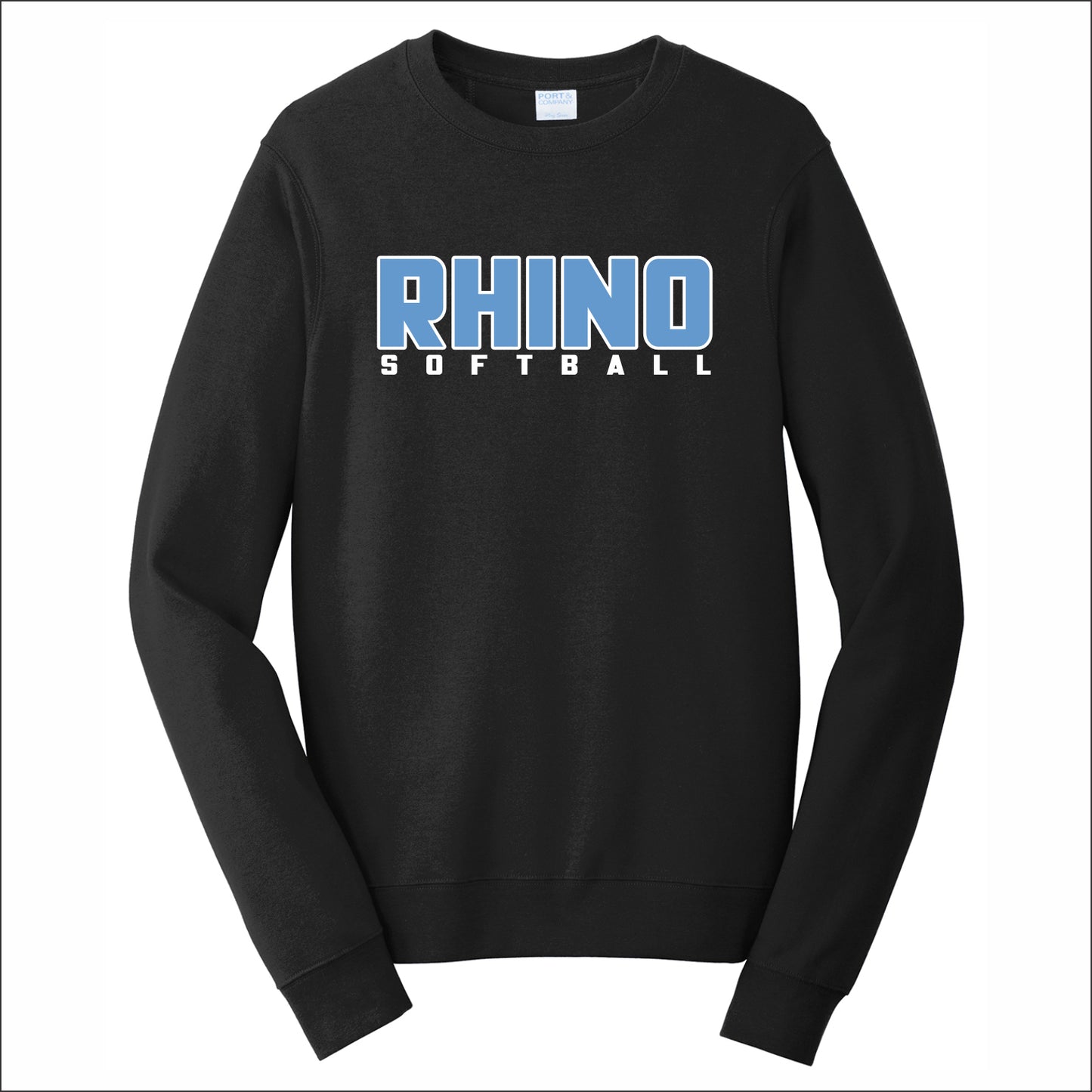 Rhino Softball Fan Favorite 80/20 Crewneck Sweatshirt