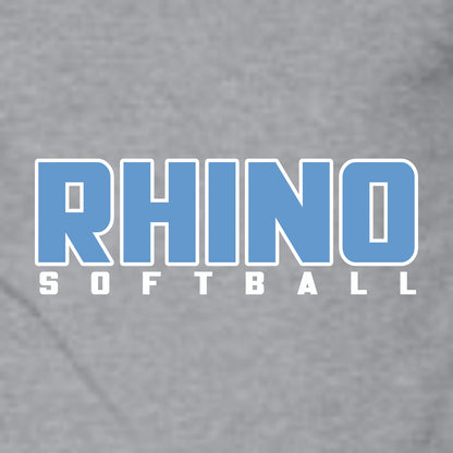 Rhino Softball Ladies Tri-Blend 3/4 Sleeve Raglan Tee