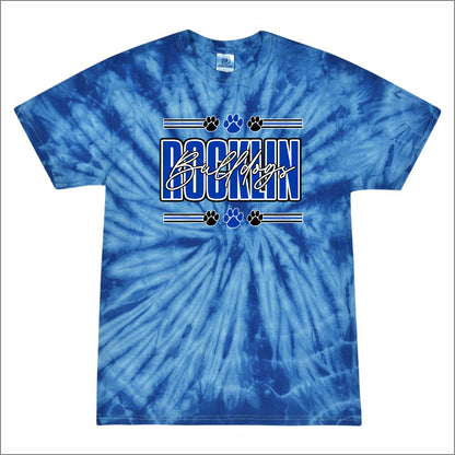Rocklin Elem Multicolor Tie-Dye T-shirt - Design A