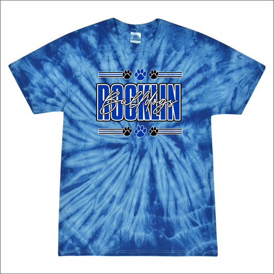 Rocklin Elem Multicolor Tie-Dye T-shirt - Design A