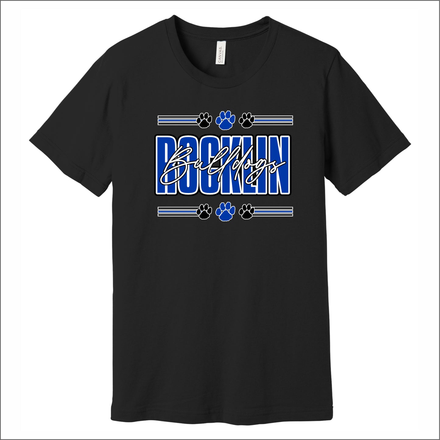 Rocklin Elem Soft Jersey Short Sleeve T-shirt - Design A