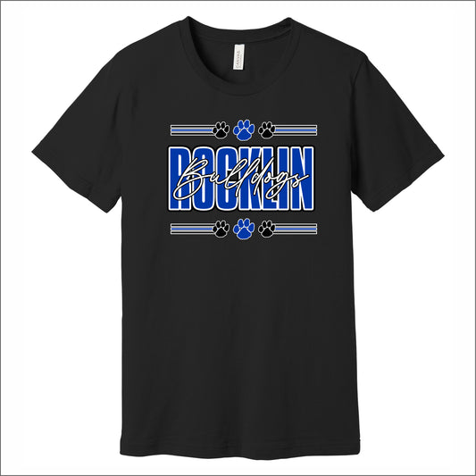 Rocklin Elem Soft Jersey Short Sleeve T-shirt - Design A