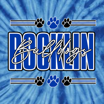 Rocklin Elem Multicolor Tie-Dye T-shirt - Design A