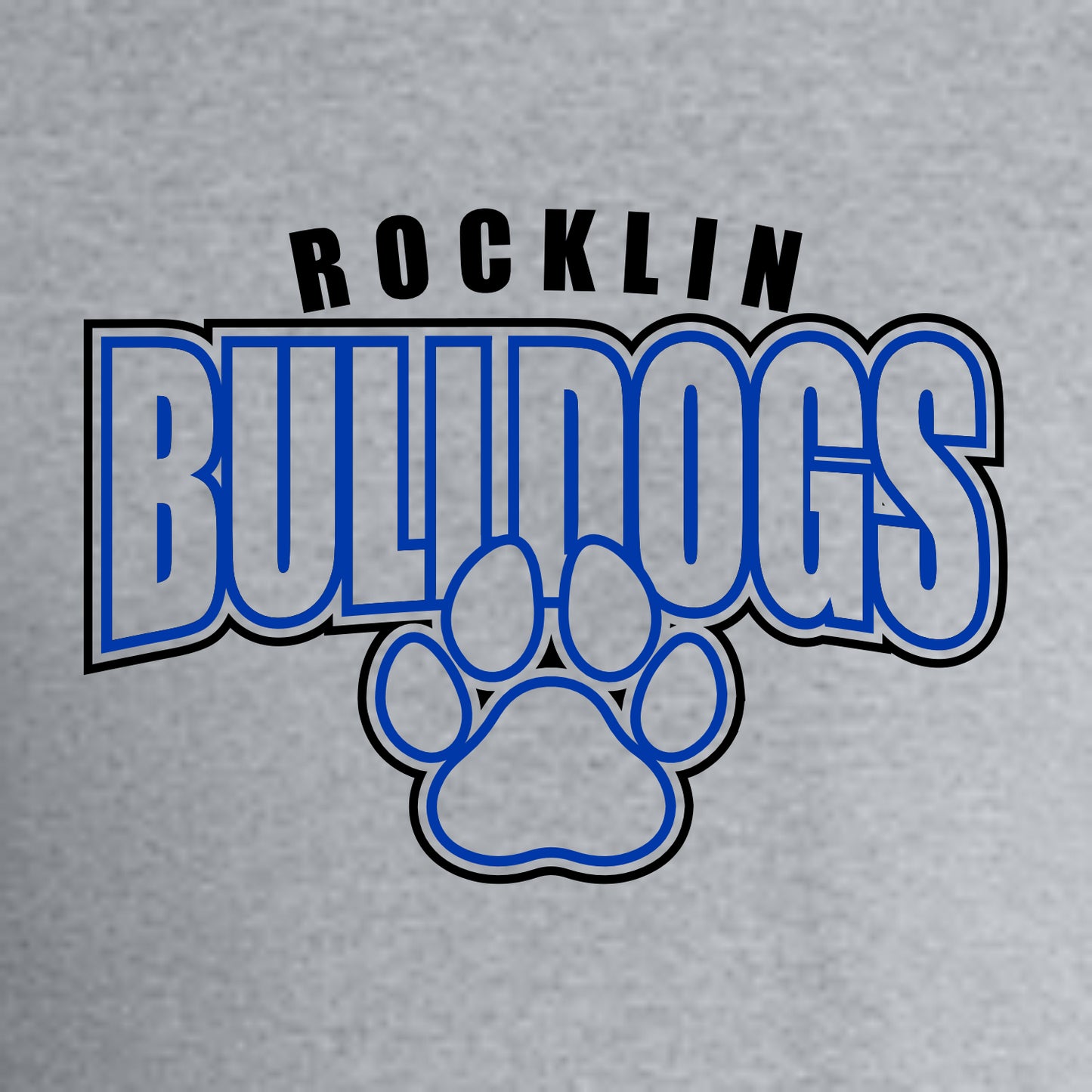 Rocklin Elem Heathered Soft Jersey Short Sleeve T-shirt - Design B