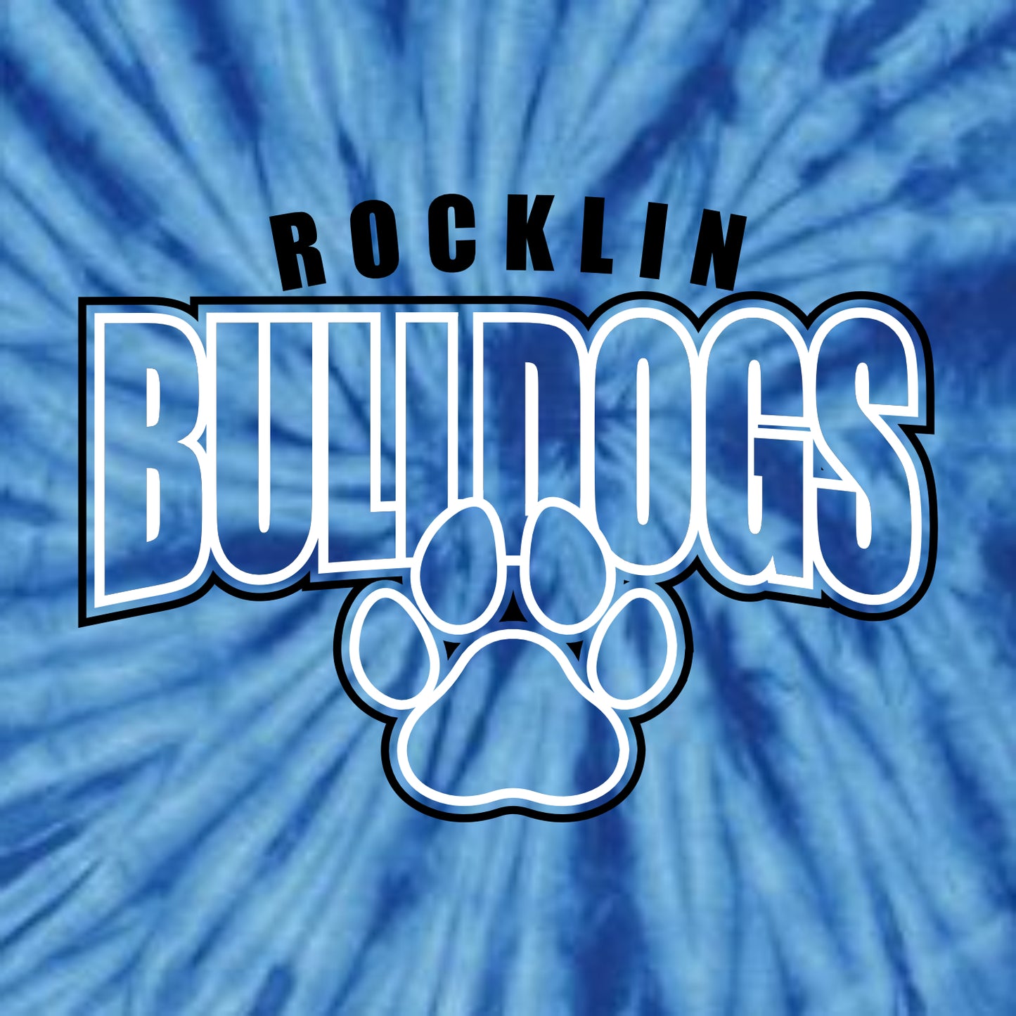 Rocklin Elem Multicolor Tie-Dye T-shirt - Design B