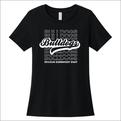 Rocklin Staff Ladies Relaxed Heather V-Neck Tee