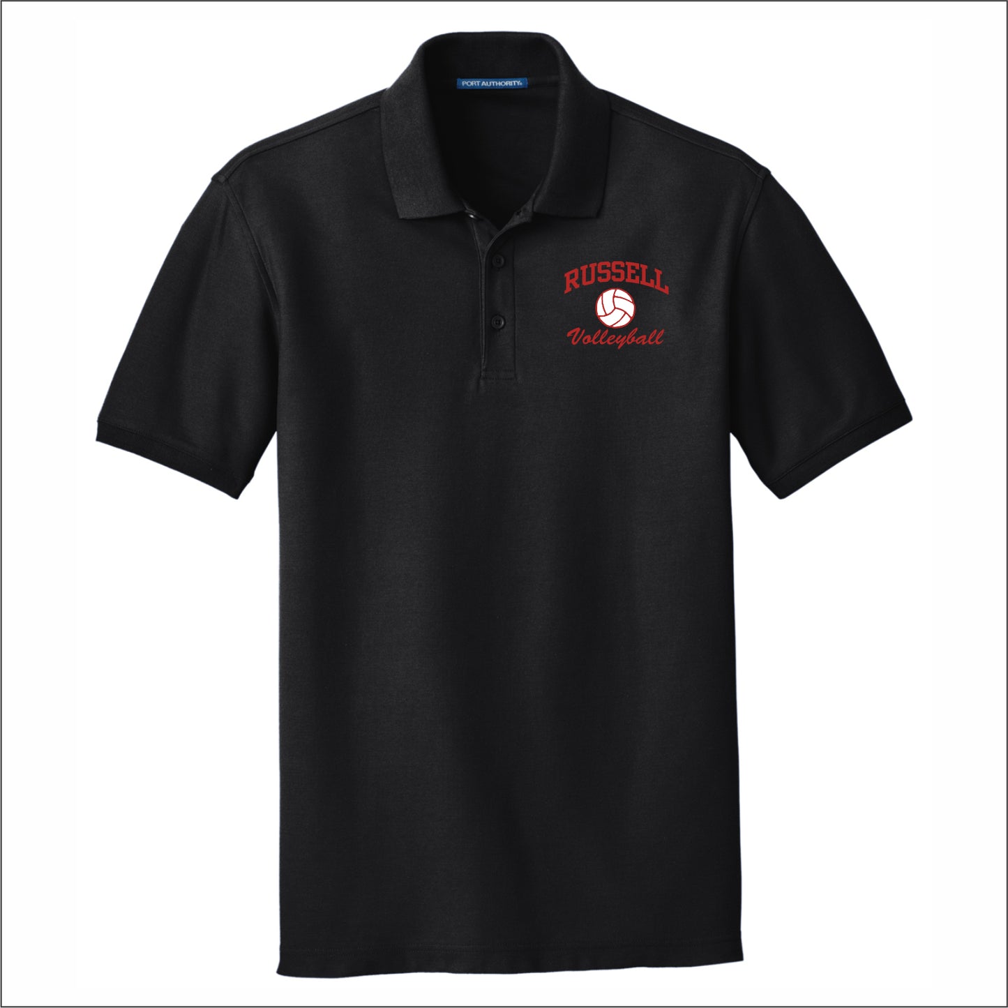 Russell MS Vball Classic Pique Short Sleeve Polo Shirt