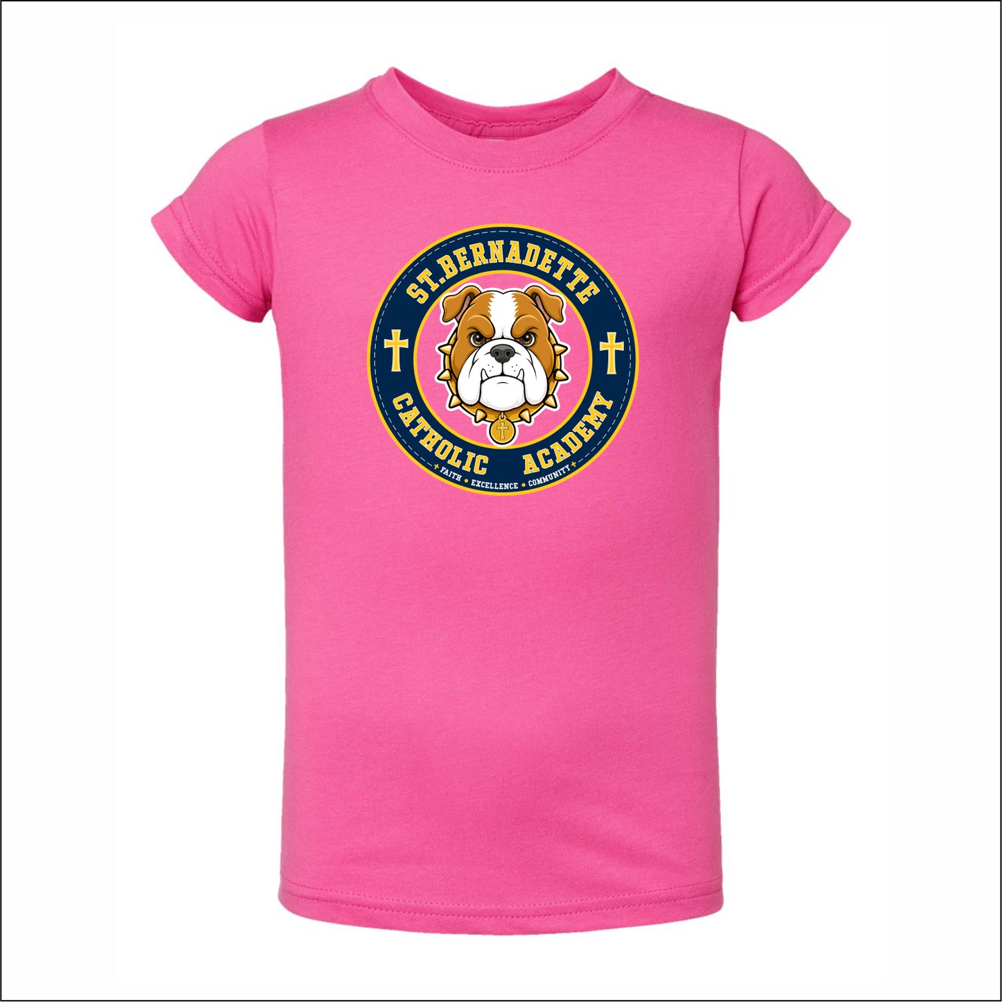 St. Bernadette Toddler Girls Fine Jersey Tee