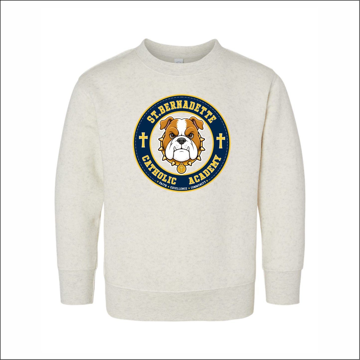 St. Bernadette Toddler Crewneck Sweatshirt