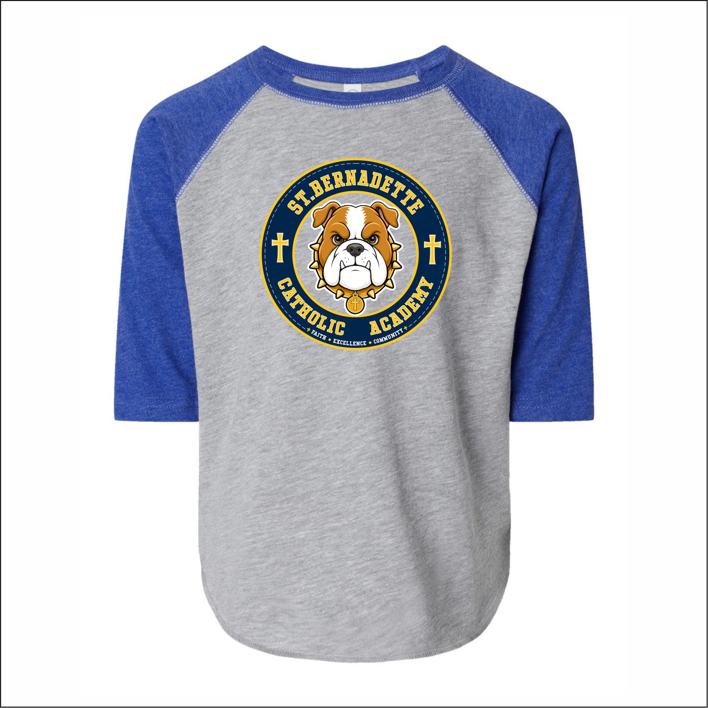 St. Bernadette Toddler Baseball Tee