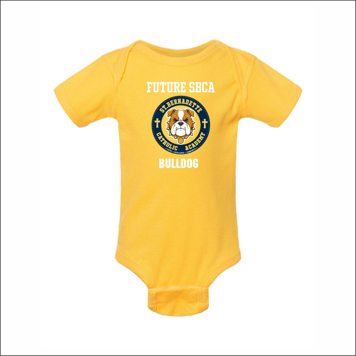 St. Bernadette Infant Baby Rib Bodysuit - FUTURE BULLDOG