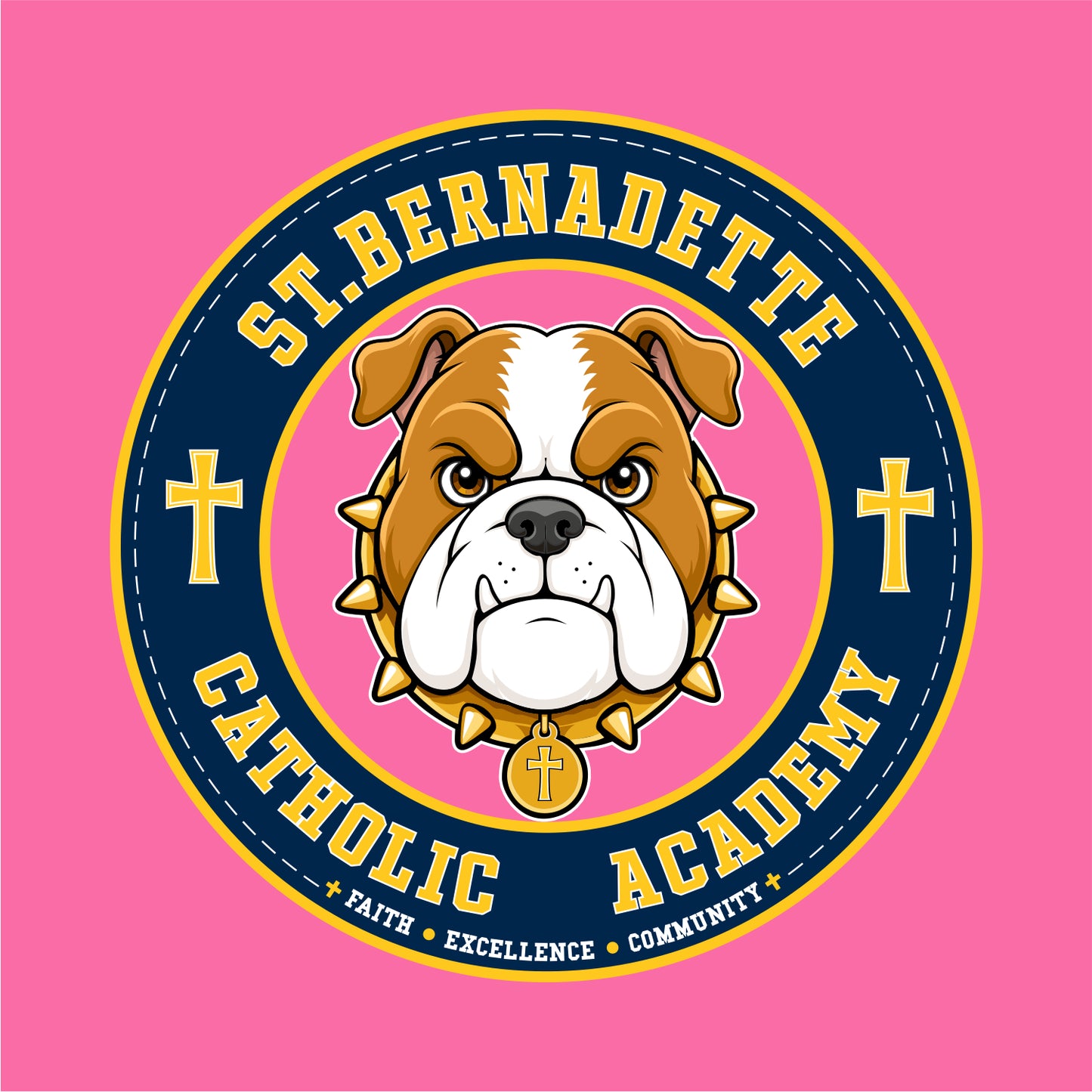 St. Bernadette Toddler Girls Fine Jersey Tee