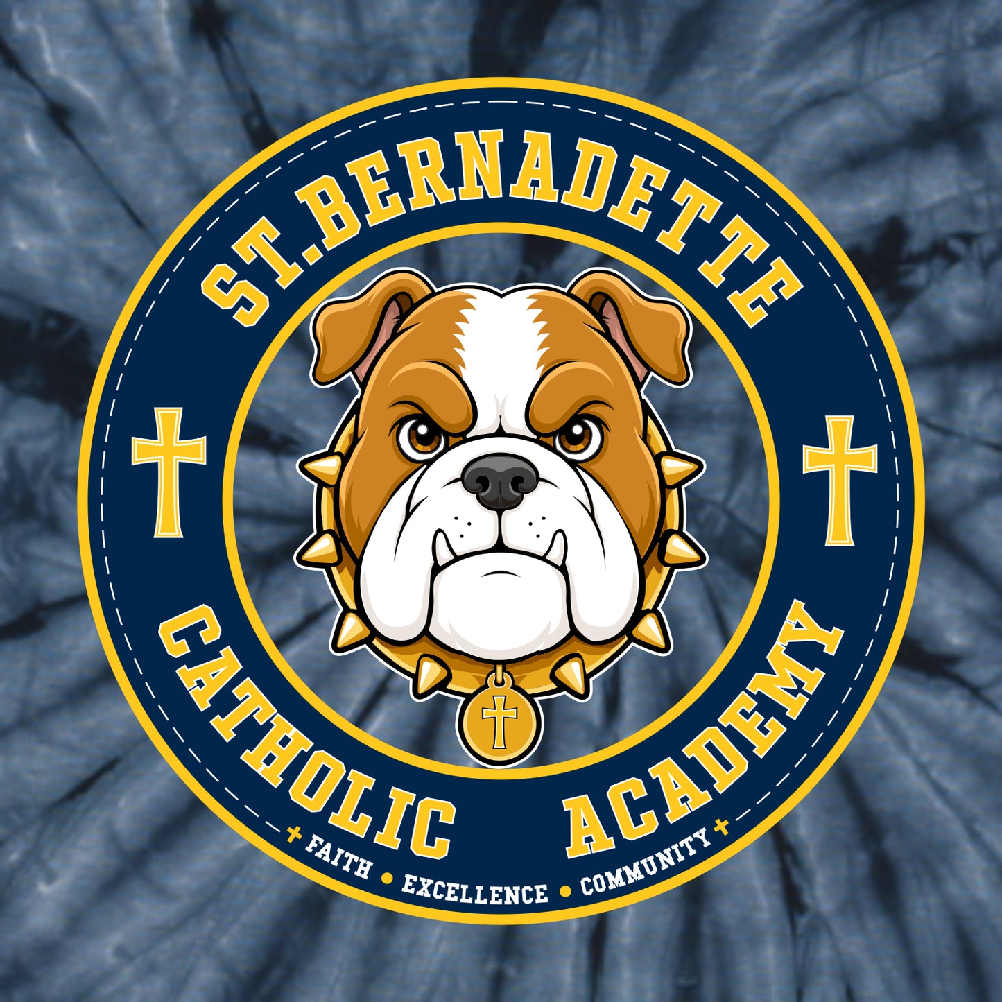 St. Bernadette Tie-Dye T-shirt