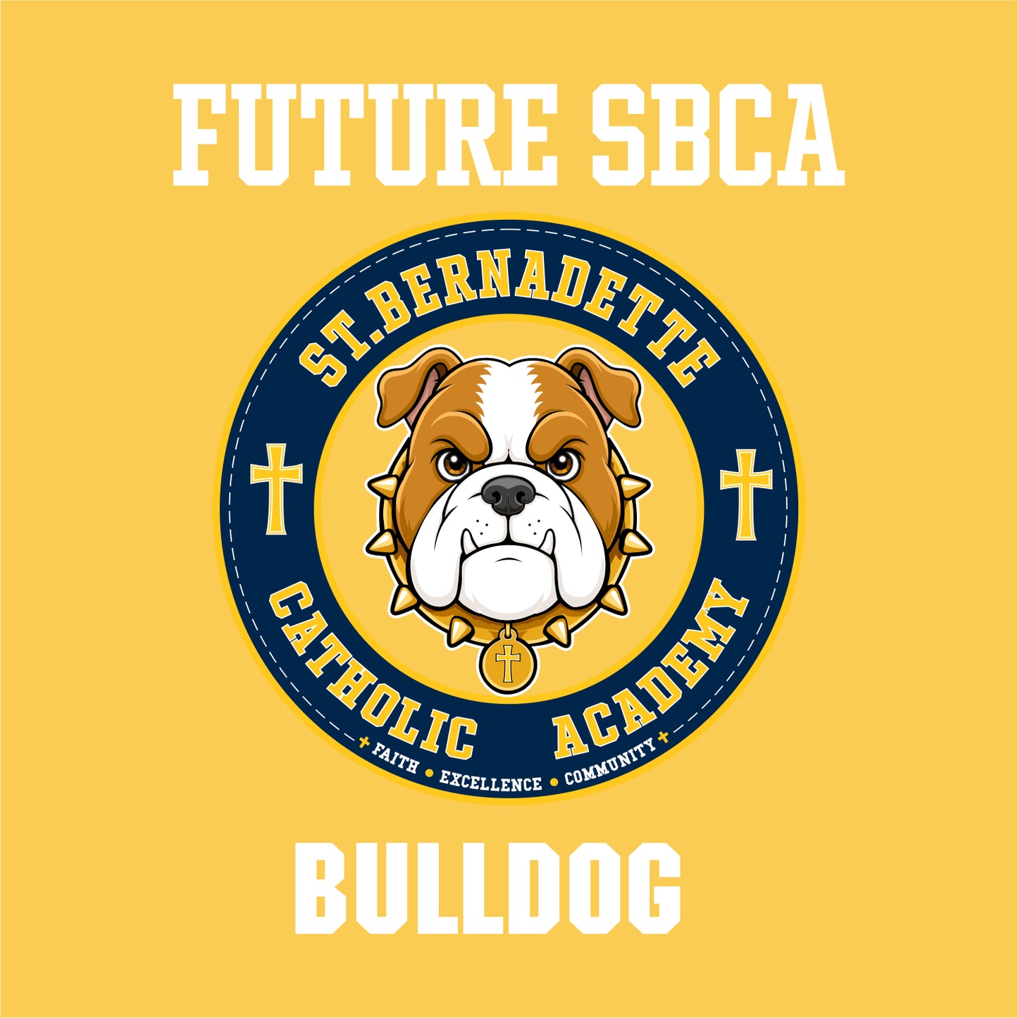 St. Bernadette Infant Baby Rib Bodysuit - FUTURE BULLDOG