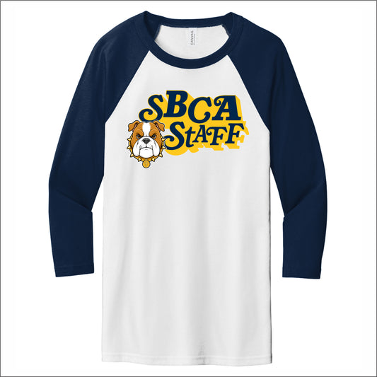 SBCA Staff Soft Jersey 3/4 Sleeve Baseball T