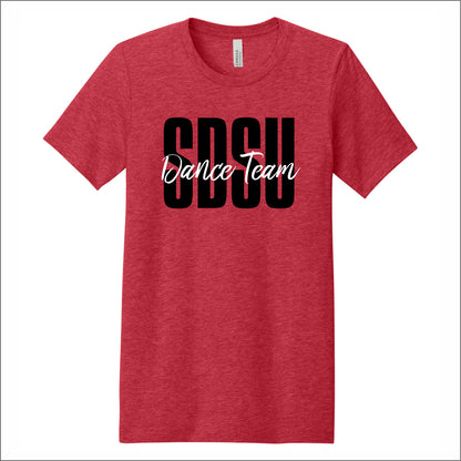 SDSU Dance Team Heathered Soft Jersey T-shirt - Des. A