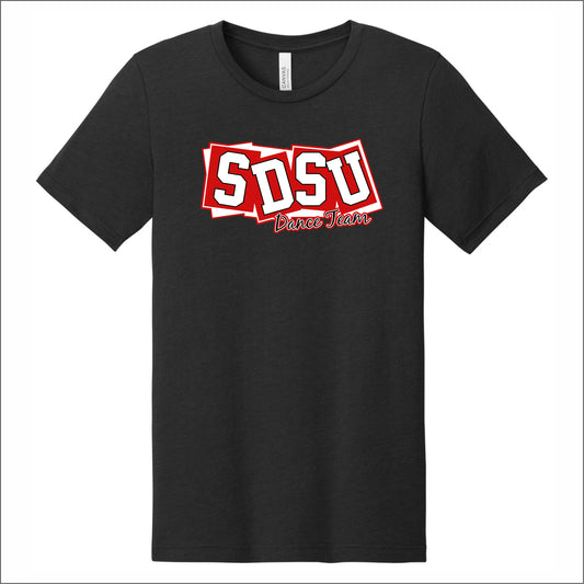 SDSU Dance Team Heathered Soft Jersey T-shirt - Des. C