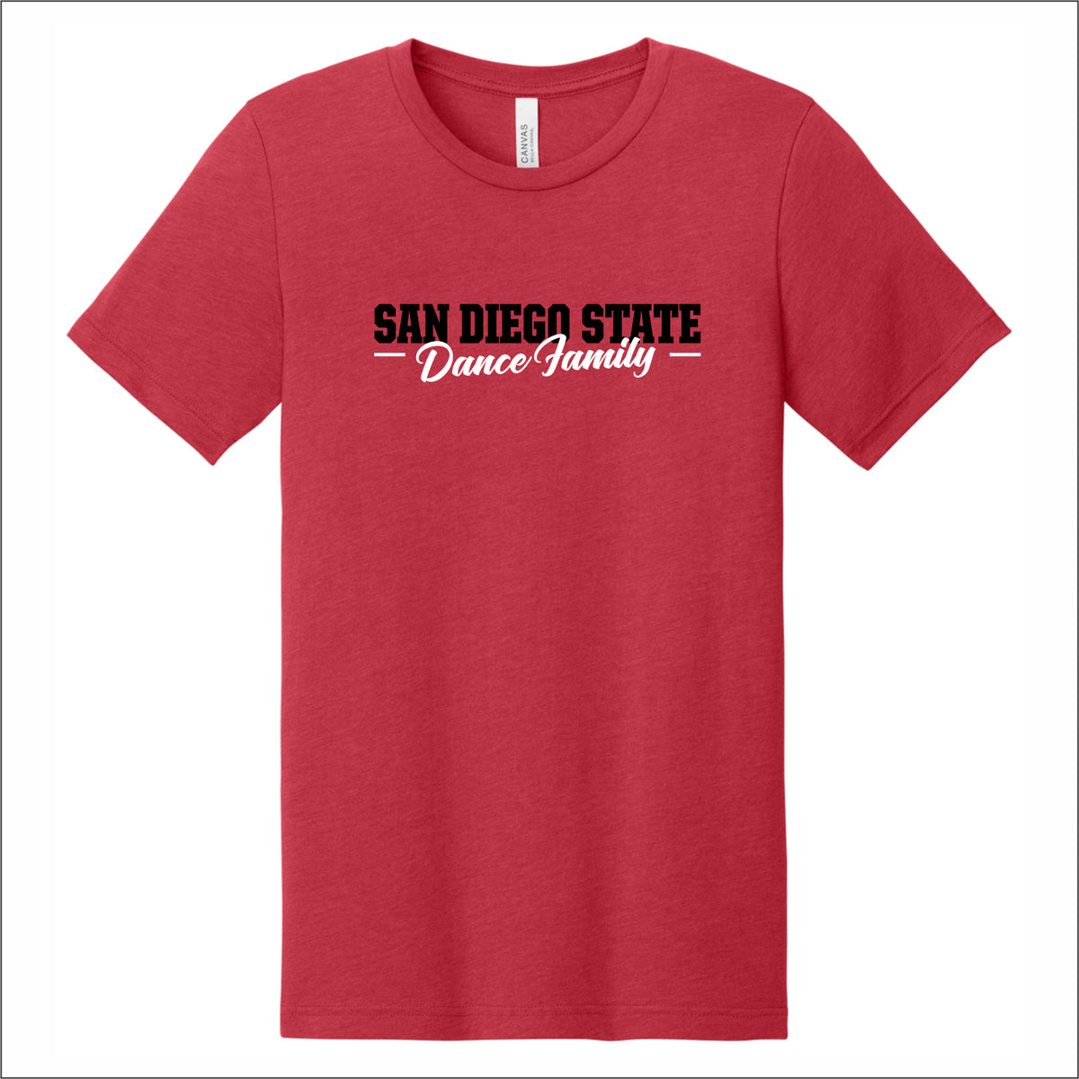 SDSU Dance Team Heathered Soft Jersey T-shirt - Des. D