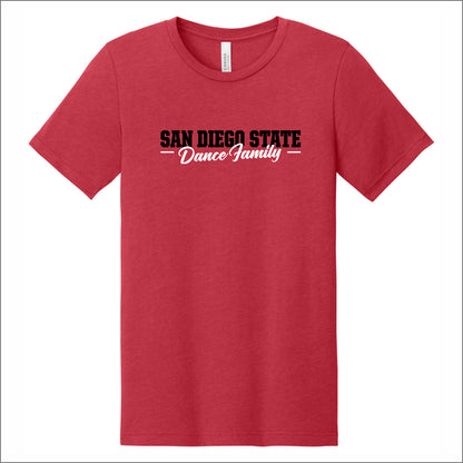 SDSU Dance Team Heathered Soft Jersey T-shirt - Des. D
