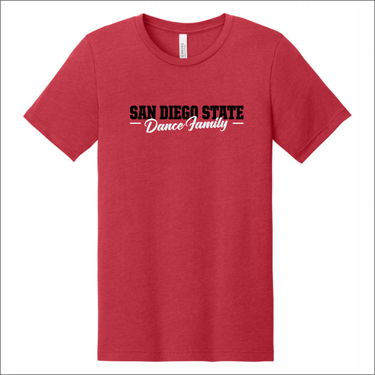 SDSU Dance Team Heathered Soft Jersey T-shirt - Des. D