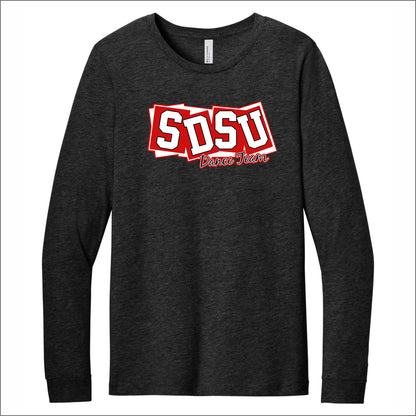 SDSU Dance Team Heathered Soft Jersey Long Sleeve - Des. C