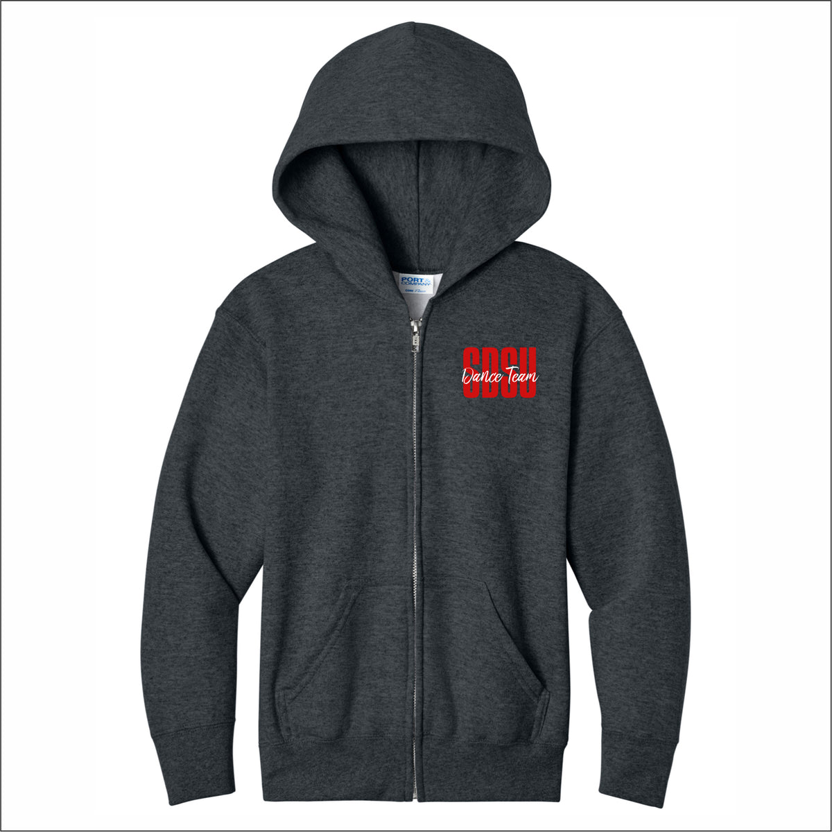 SDSU Dance Team Kids Full-Zip Hooded Sweatshirt