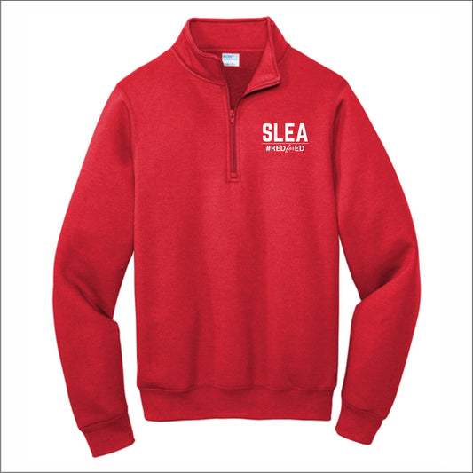 SLEA 1/4 Zip Sweatshirt - Red for Ed